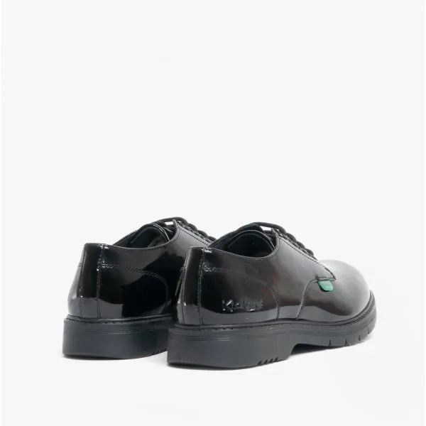 Kickers 116234 FINLEY LO Girls School Shoes Patent Black sold by Shuperb product image thumbnail 4