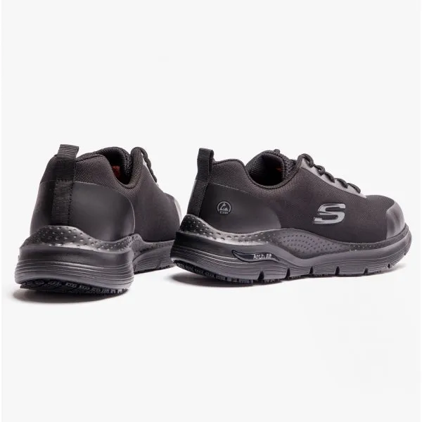 Skechers Work 200086EC ARCH FIT SR - RINGSTAP Mens Safety Trainers Black sold by Shuperb product image thumbnail 3