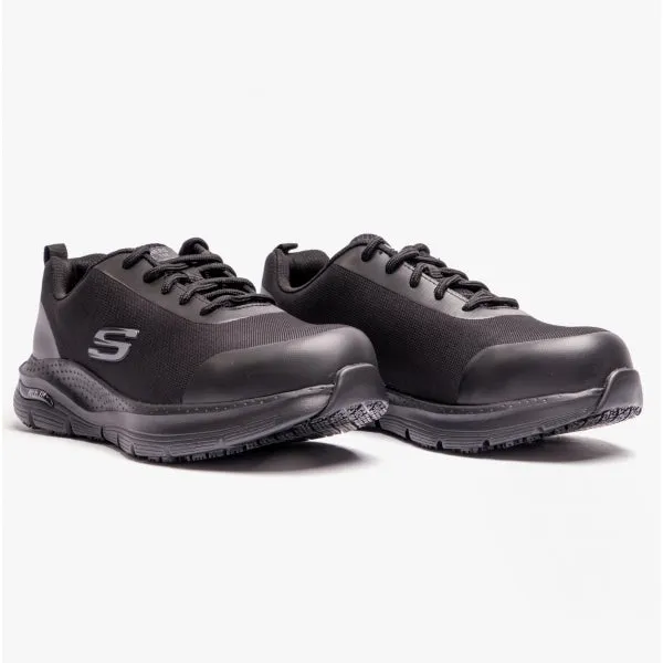 Skechers Work 200086EC ARCH FIT SR - RINGSTAP Mens Safety Trainers Black sold by Shuperb product image thumbnail 2