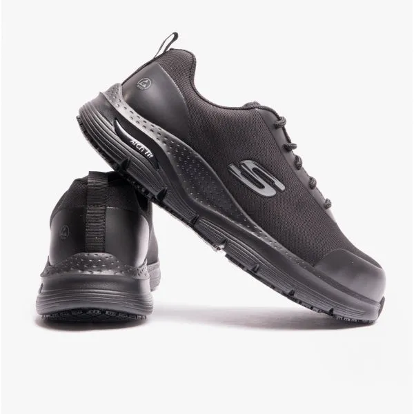 Skechers Work 200086EC ARCH FIT SR - RINGSTAP Mens Safety Trainers Black sold by Shuperb product image thumbnail 5