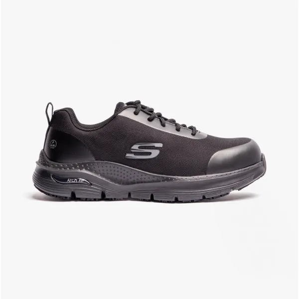 Skechers Work 200086EC ARCH FIT SR - RINGSTAP Mens Safety Trainers Black sold by Shuperb