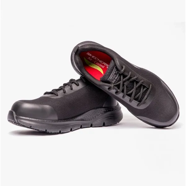 Skechers Work 200086EC ARCH FIT SR - RINGSTAP Mens Safety Trainers Black sold by Shuperb product image thumbnail 4