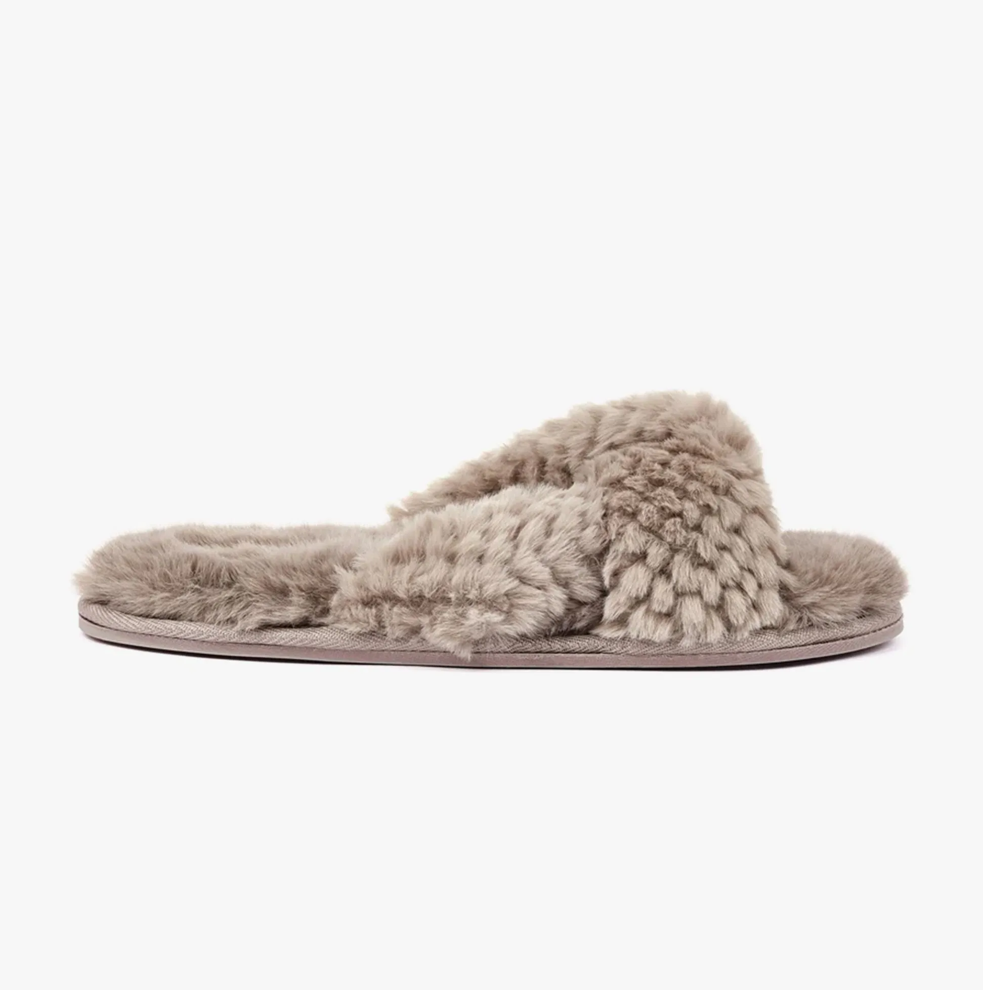 Bedroom Athletics NICKI Womens Faux Fur Slipper Sliders Gingerbread sold by Shuperb