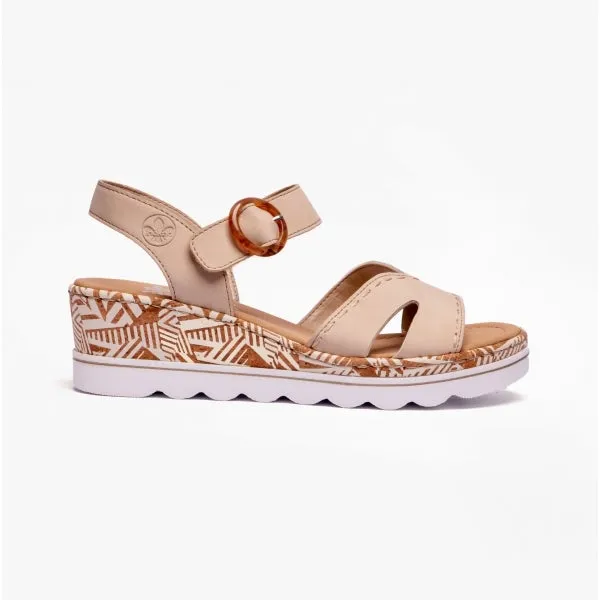 Rieker 67173-60 Womens Sandals Beige sold by Shuperb