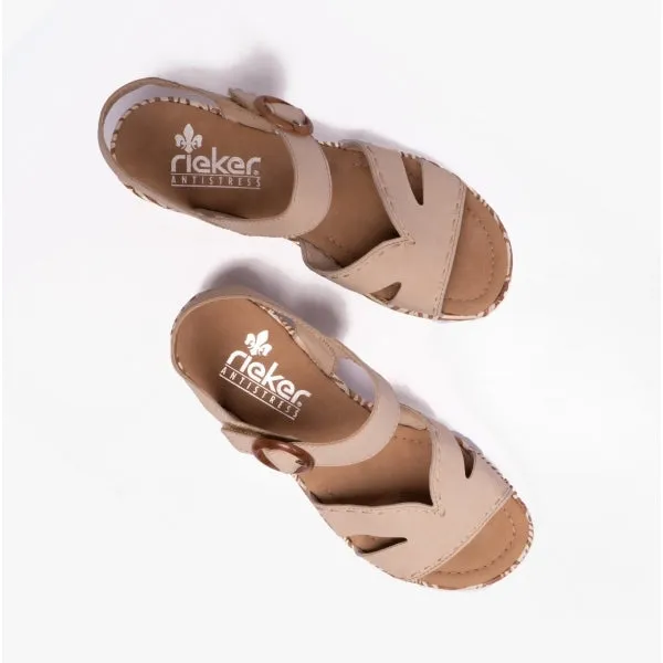 Rieker 67173-60 Womens Sandals Beige sold by Shuperb product image thumbnail 4