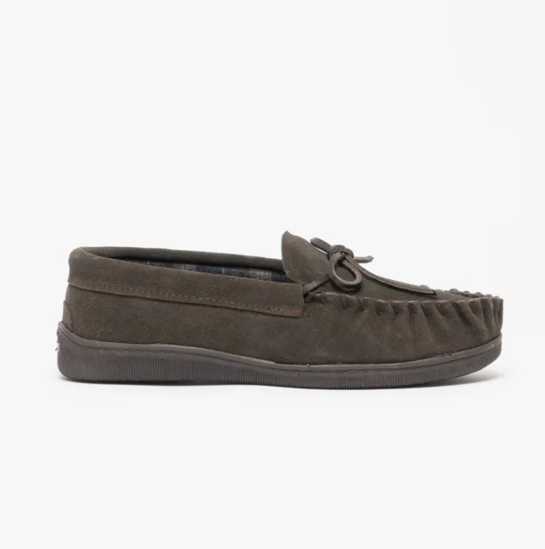 Sleepers ADIE Mens Moccasin Slippers Brown sold by Shuperb