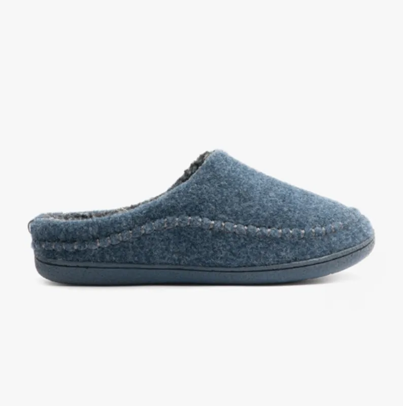 Jo & Joe SLIGO Mens Mule Slippers Navy sold by Shuperb