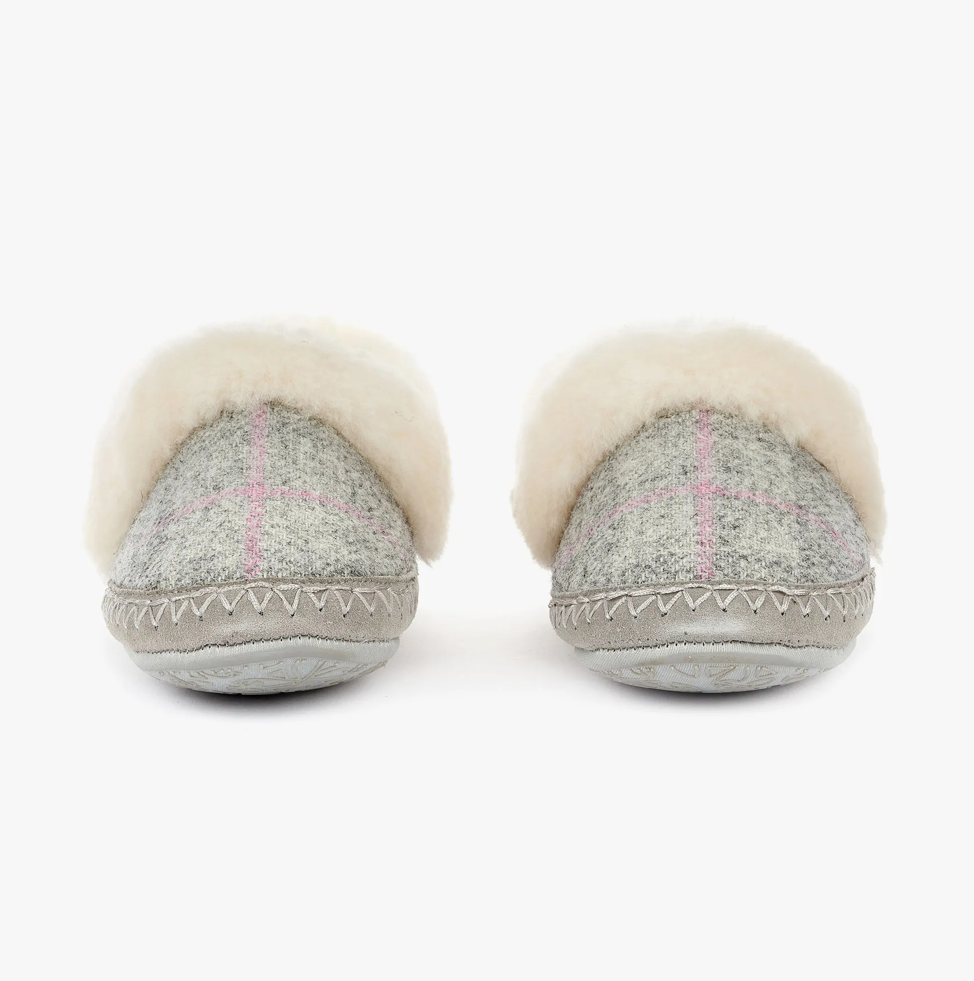 Bedroom Athletics DIANA Womens Moccasins Grey/Pink Check sold by Shuperb product image thumbnail 4