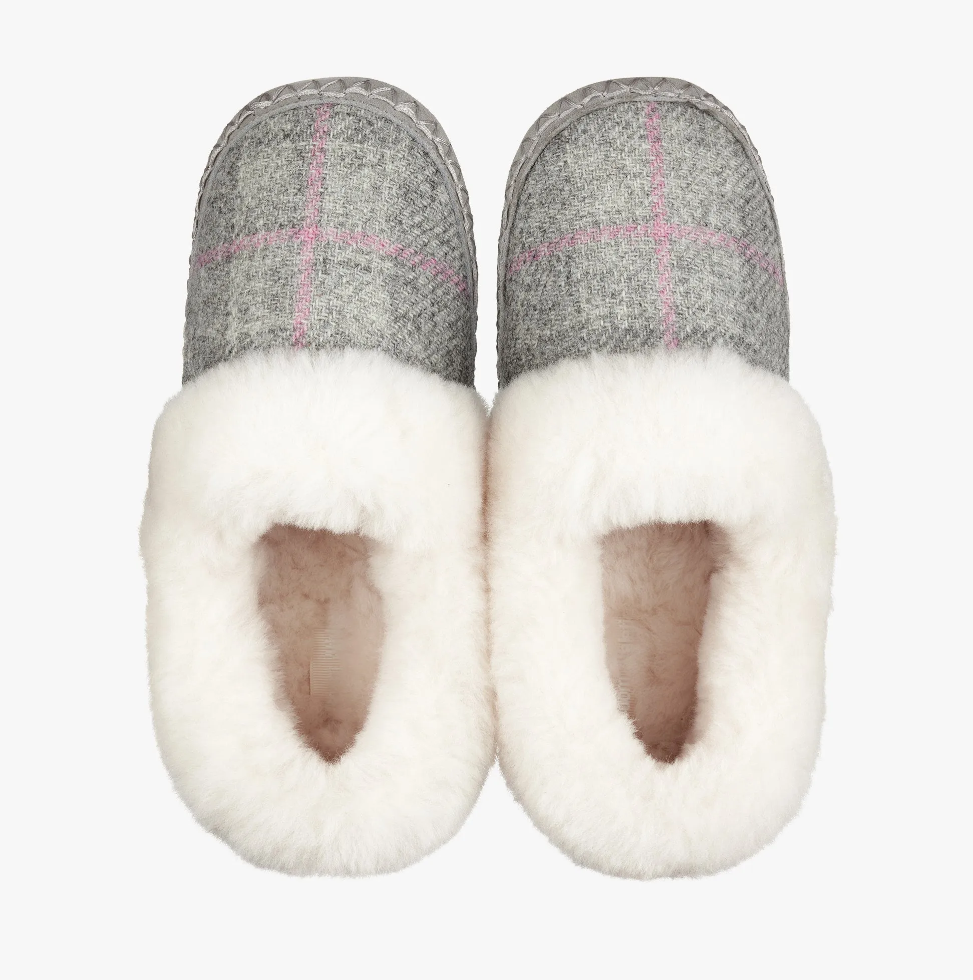 Bedroom Athletics DIANA Womens Moccasins Grey/Pink Check sold by Shuperb product image thumbnail 3