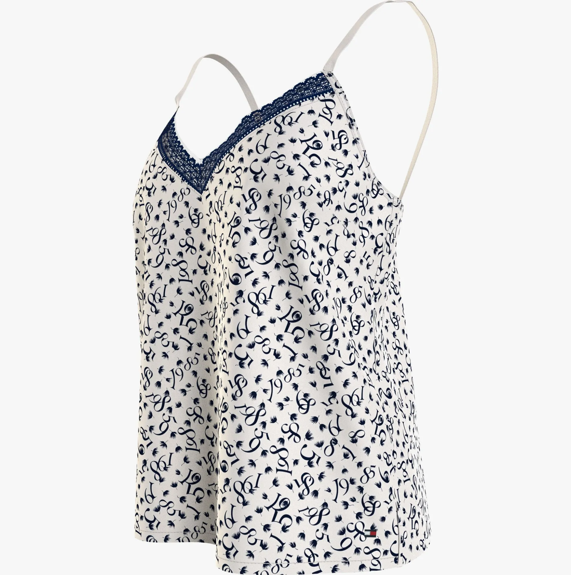 Tommy Hilfiger WOVEN CAMI PRINT Womens Top Feather Print Ecru sold by Shuperb product image thumbnail 3