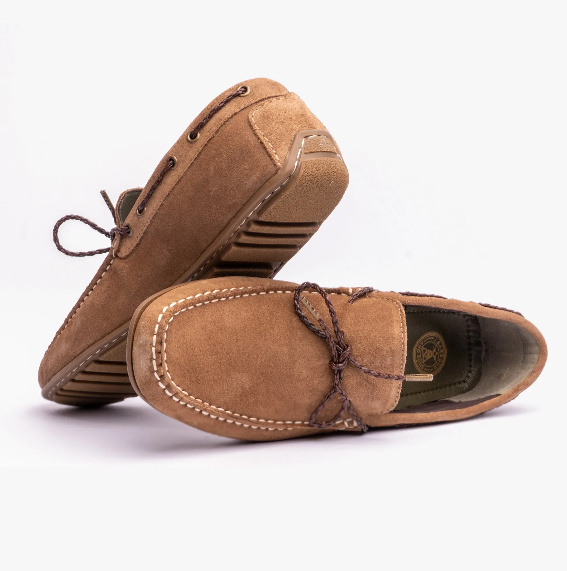 JENSON Mens Boat Shoes Taupe Suede sold by Shuperb product image thumbnail 4