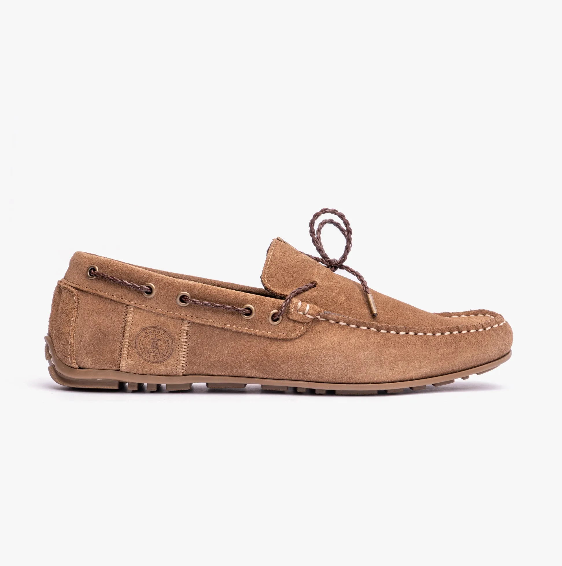 JENSON Mens Boat Shoes Taupe Suede sold by Shuperb