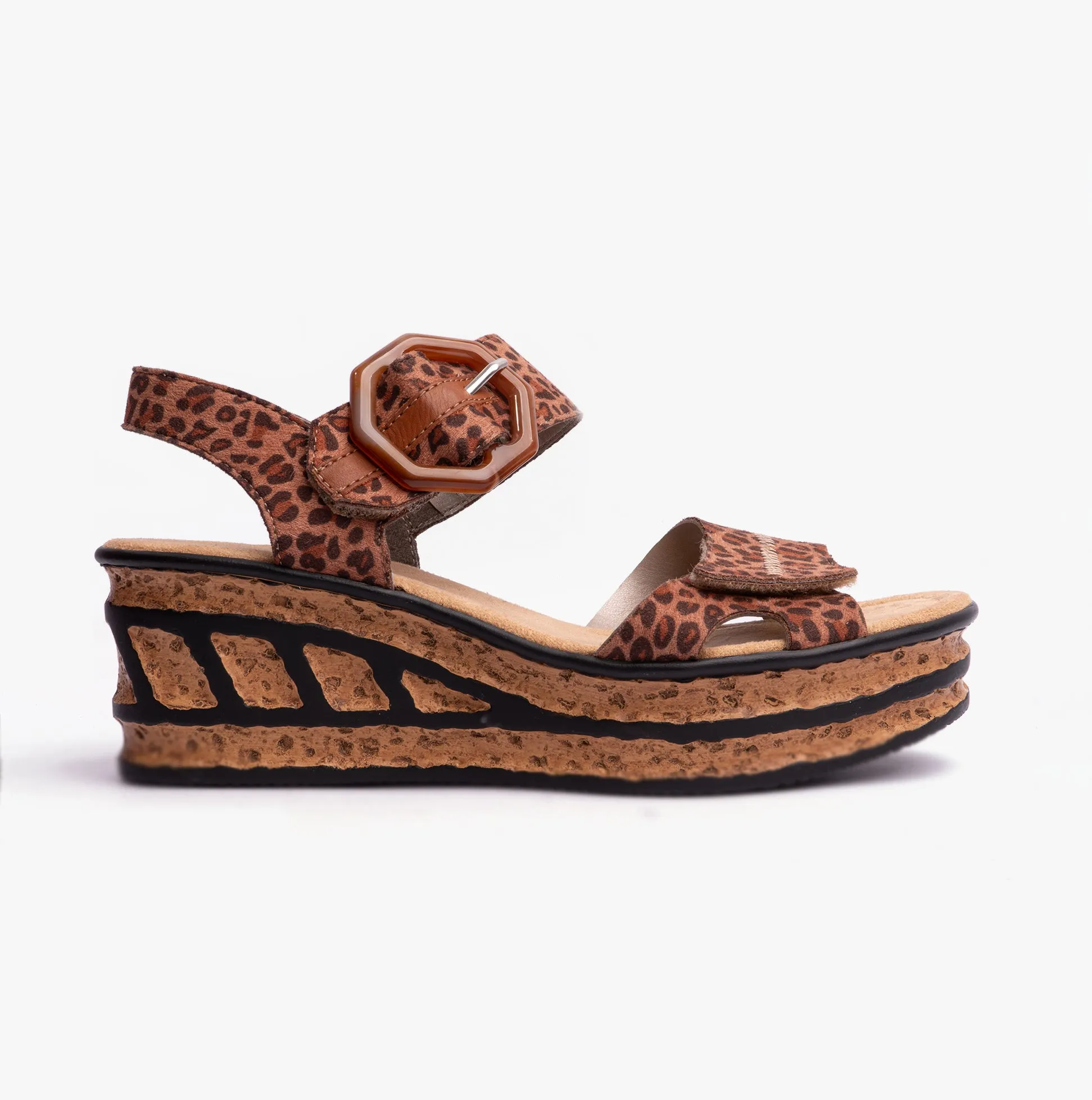 Rieker 68176-90 Womens Sandals Brown sold by Shuperb