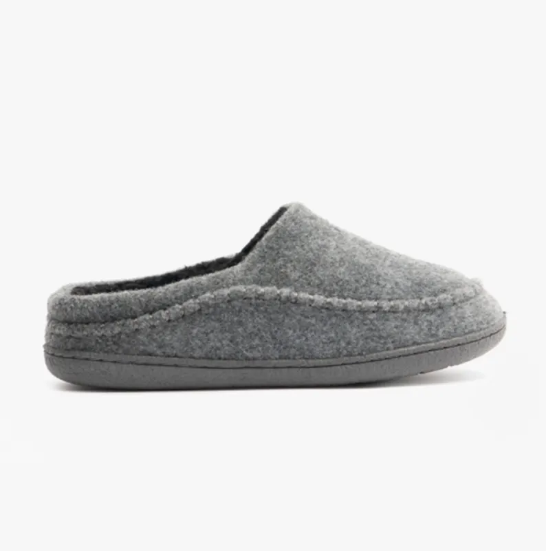 Jo & Joe SLIGO Mens Mule Slippers Grey sold by Shuperb