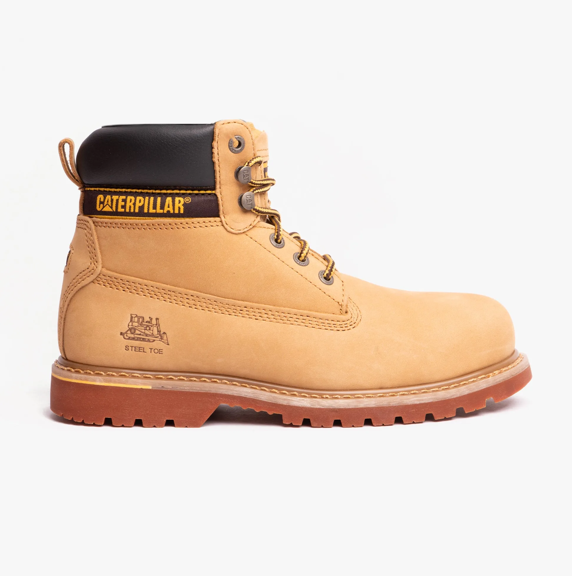 CAT HOLTON SB Mens Leather Safety Boots Honey sold by Shuperb
