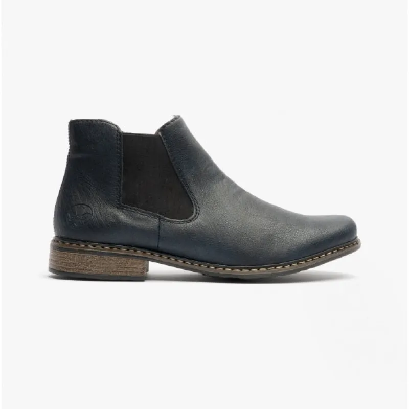 Rieker Z4994-14 Womens Chelsea Boots Blue sold by Shuperb