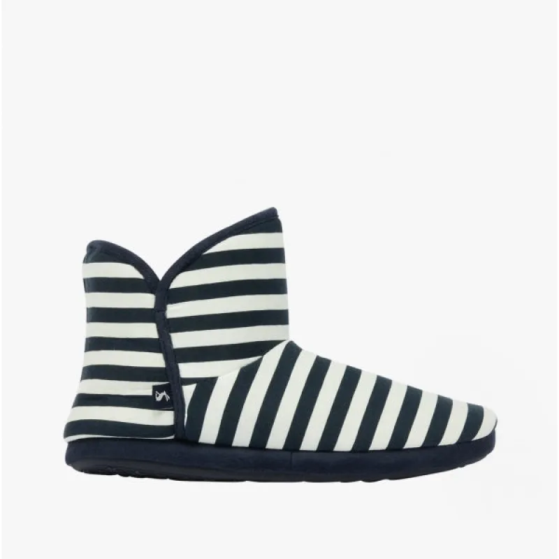 CABIN Ladies Textile Slippers Navy Stripe made by Joules