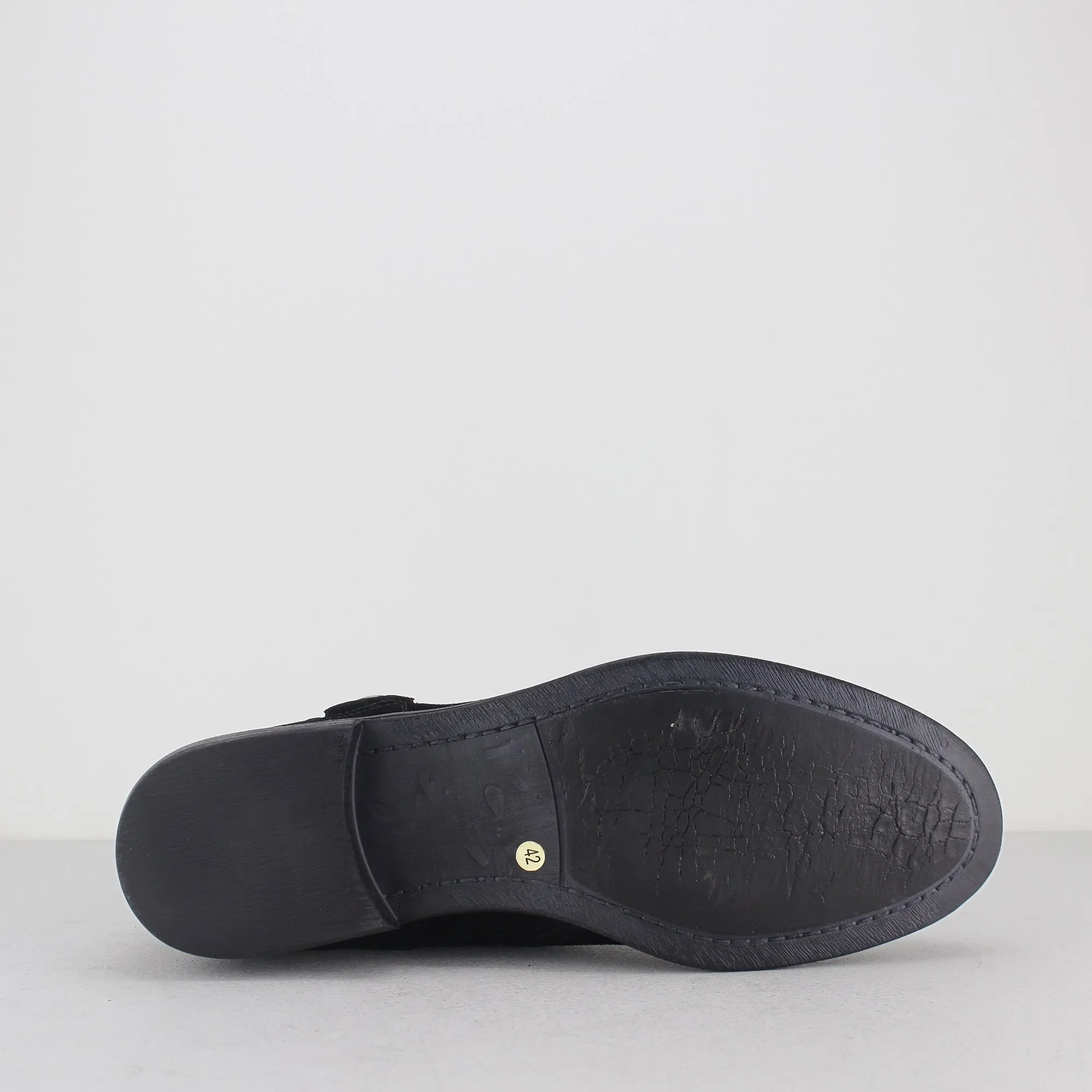 CALICO Mens Suede Leather Harness Zip Ankle Boots Black sold by Shuperb product image thumbnail 4