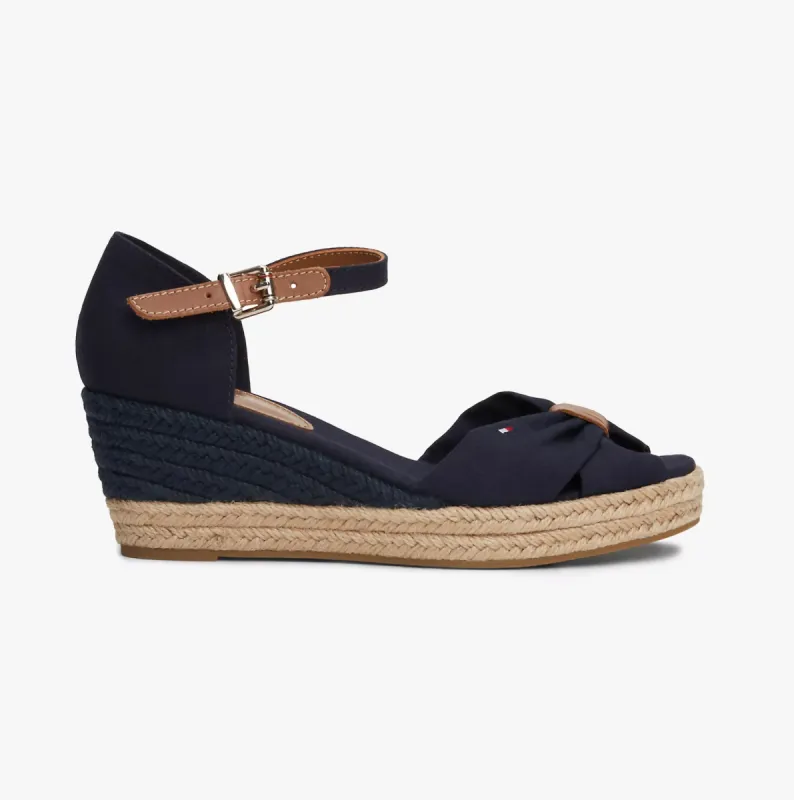 Tommy Hilfiger BASIC OPEN TOE Womens Espadrilles Space Blue made by Tommy Hilfiger