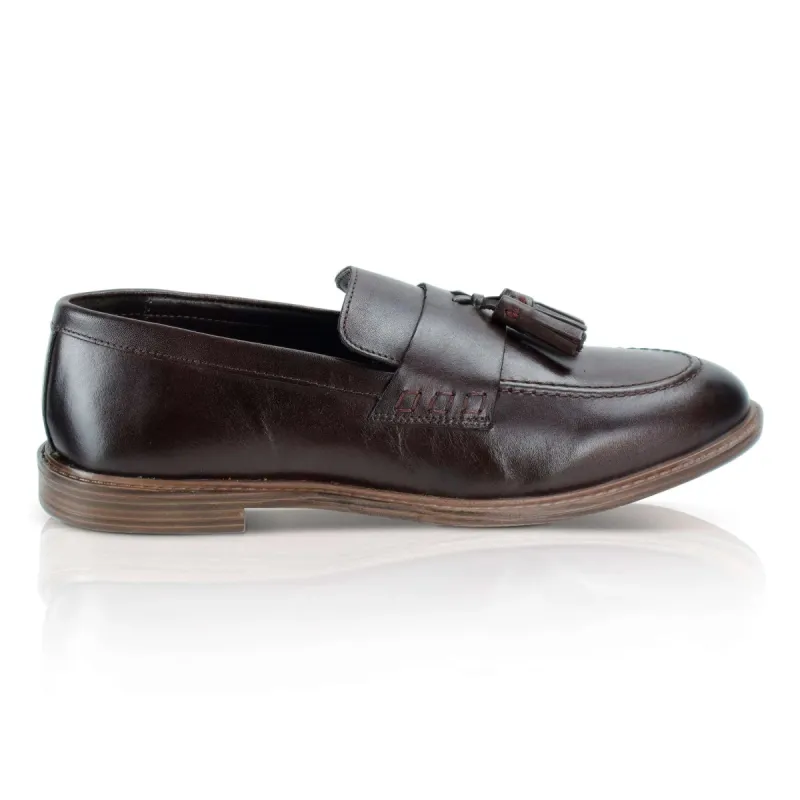 CHARLESTON Mens Loafers Burgundy sold by Shuperb