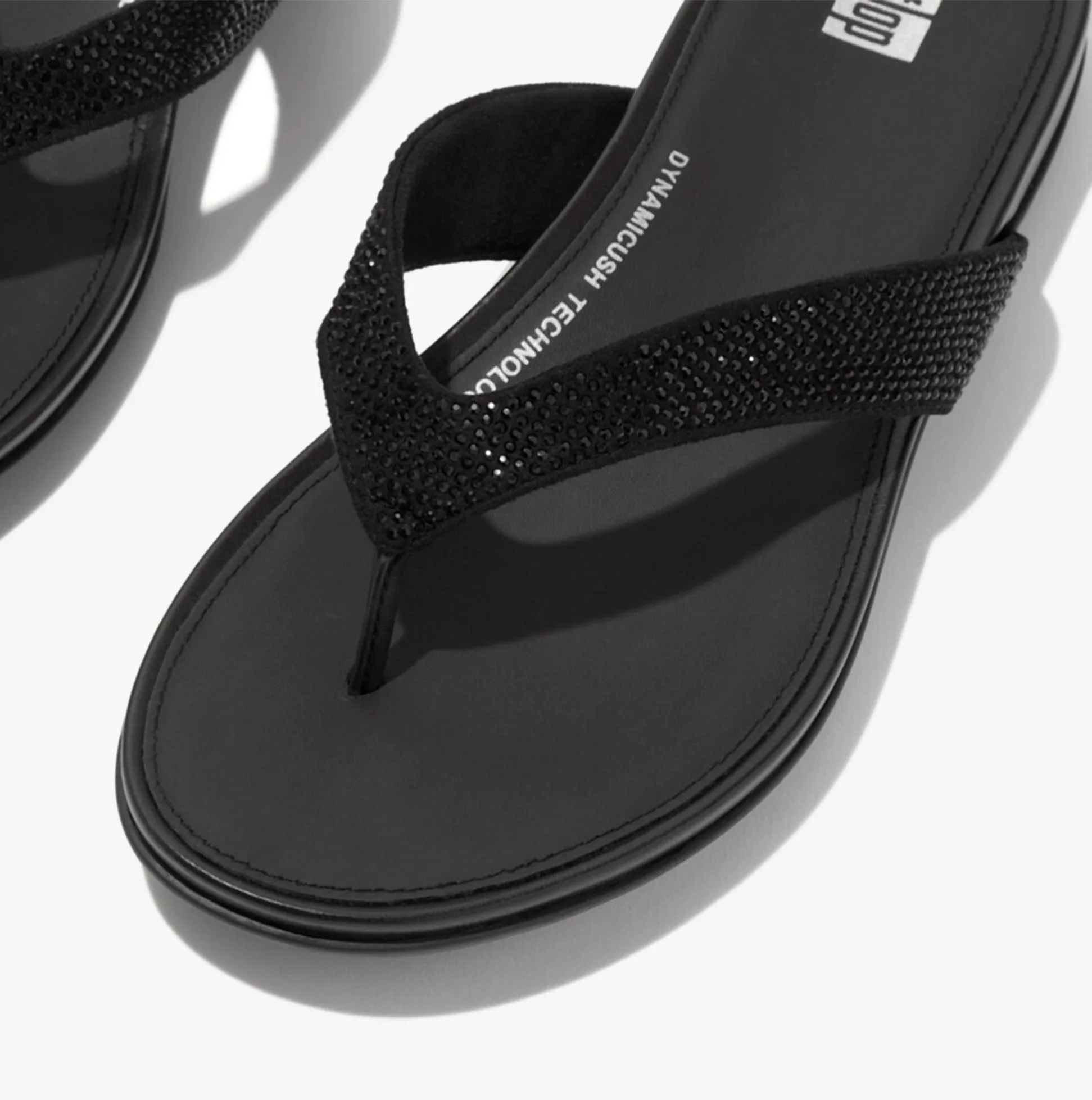 GRACIE CRYSTAL Womens Toe Post Sandals Black sold by Shuperb product image thumbnail 4