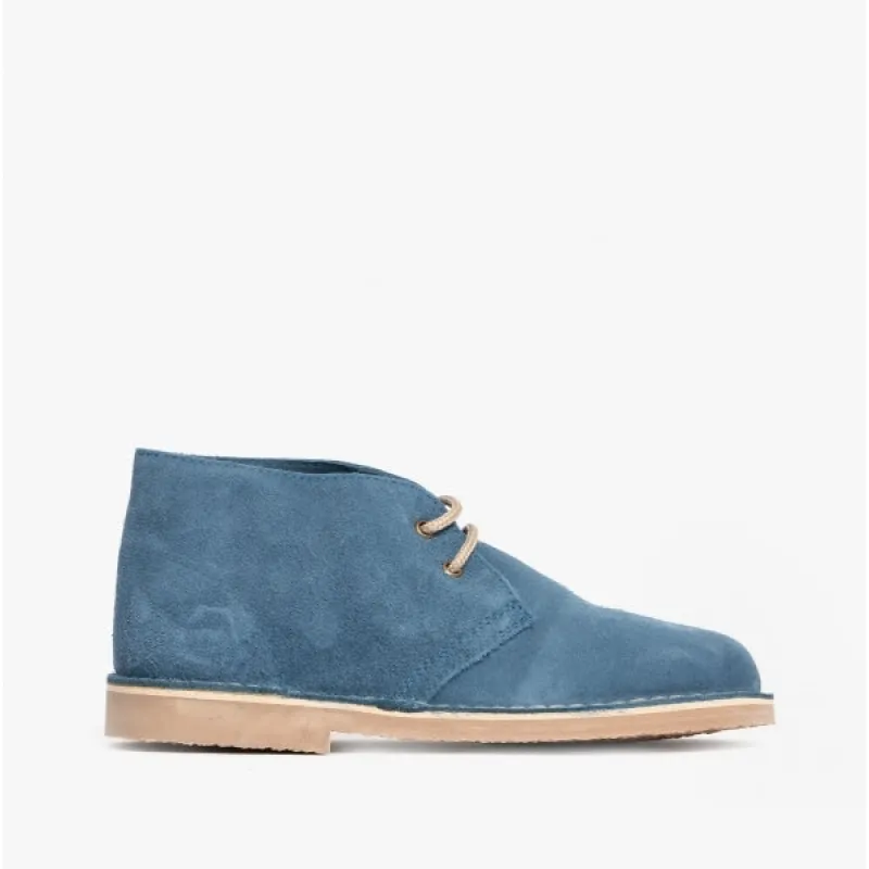 Roamers MACIE Womens Desert Boots Blue sold by Shuperb
