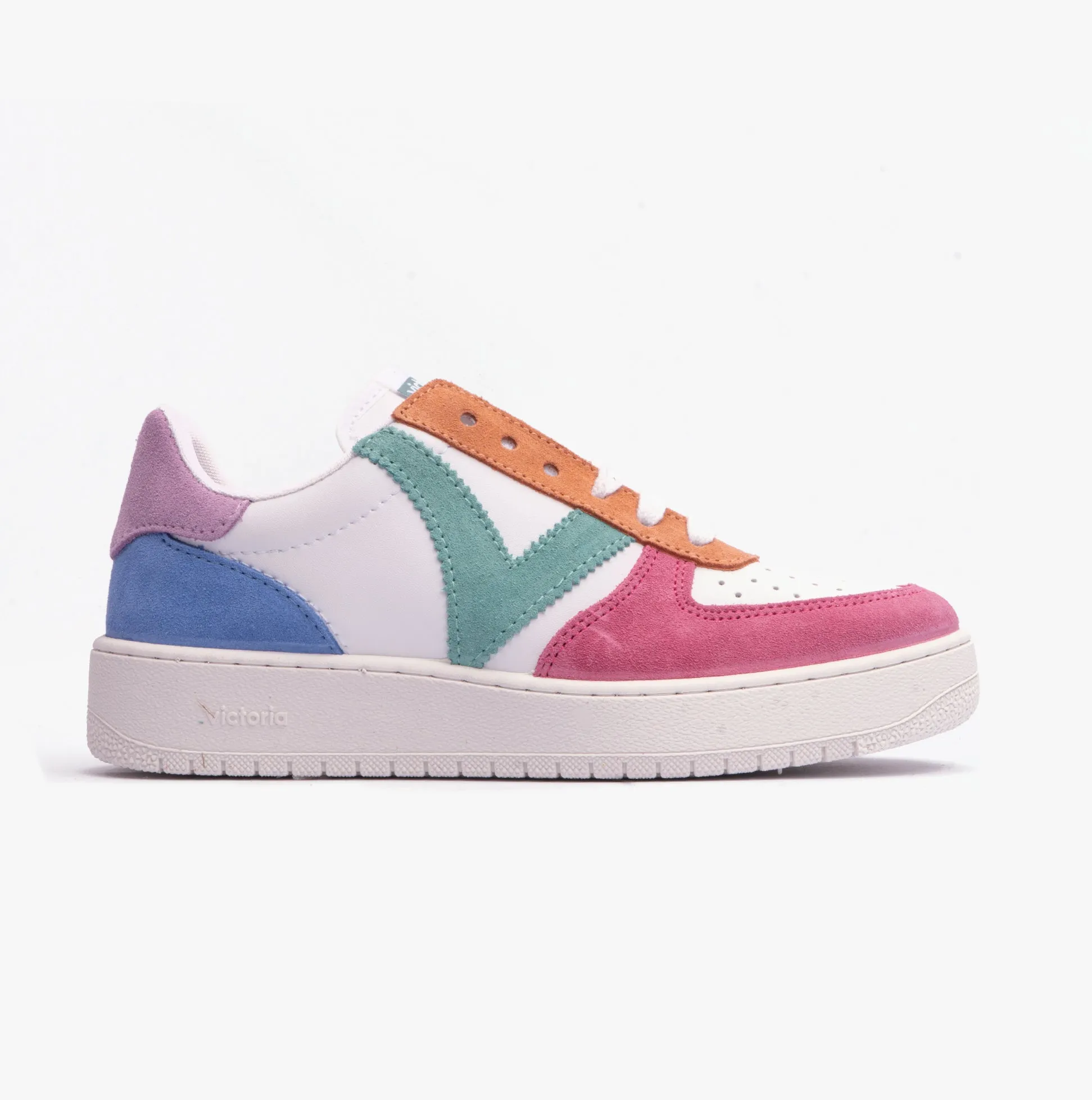 Victoria MADRID MULTICOLOUR Womens Trainers Rosa sold by Shuperb