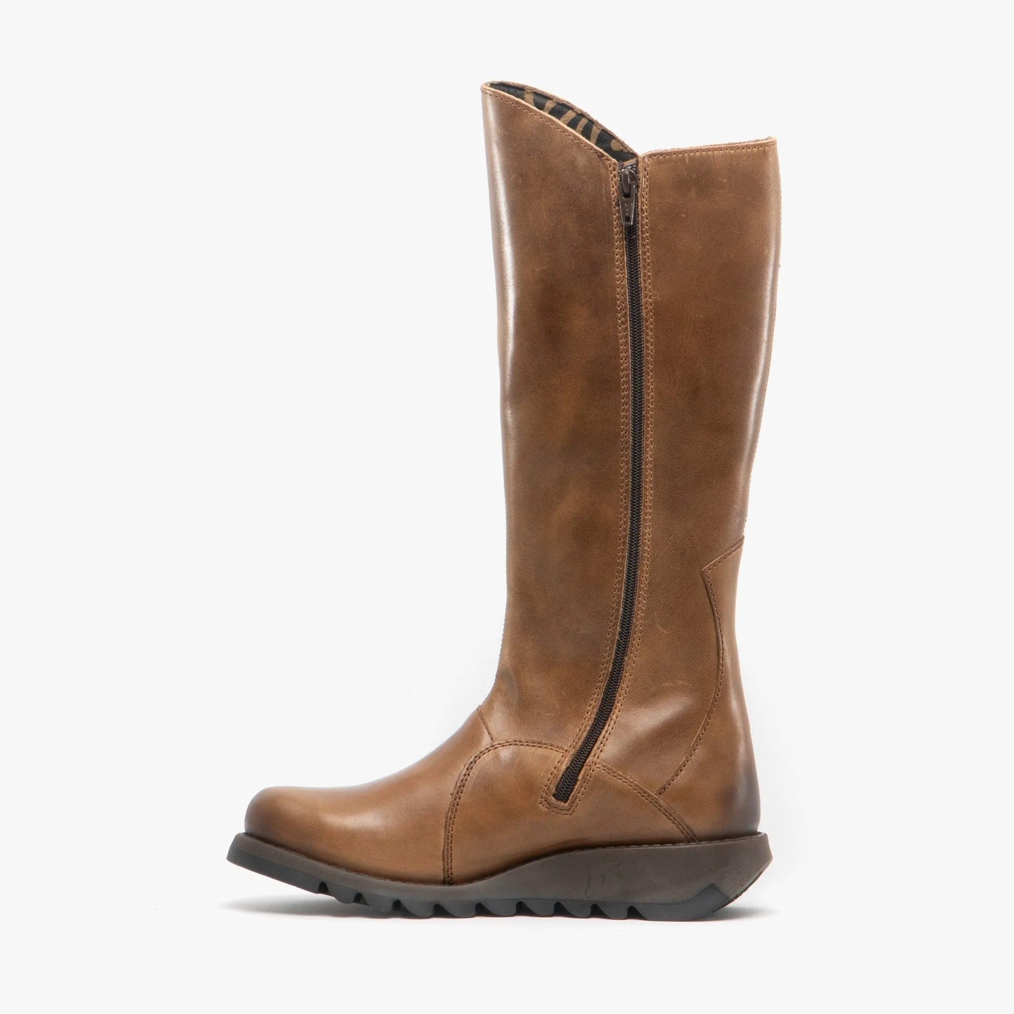 Fly London MOL 2 Womens Leather Tall Boots Camel sold by Shuperb product image thumbnail 4