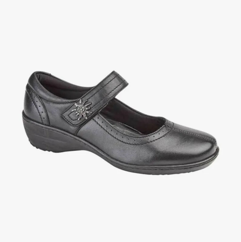 Mod Comfys SHEEN Womens Leather Mary Jane Shoes Black sold by Shuperb