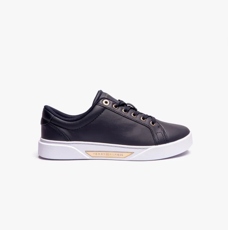 Tommy Hilfiger GOLDEN COURT Womens Trainers Space Blue sold by Shuperb
