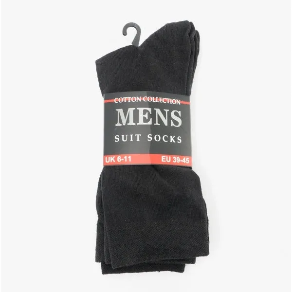 Shuperb Mens 3 Pack Of Suit Socks Black: One Size sold by Shuperb product image thumbnail 2