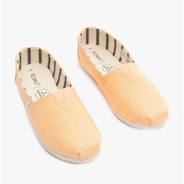 TOMS ALPARGATA Womens Canvas Espadrille Shoes Light Orange sold by Shuperb