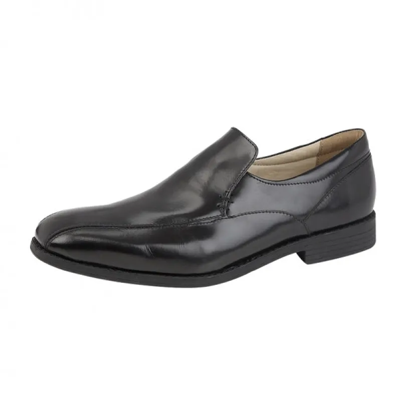 TredFlex TEAMAN Mens Leather Slip On Black made by Shuperb