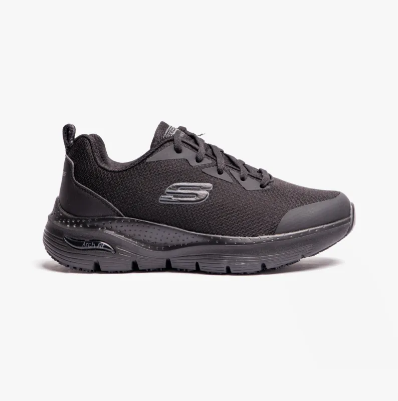 Skechers Work 108019EC ARCH FIT SR Womens Occupational Trainers Black sold by Shuperb