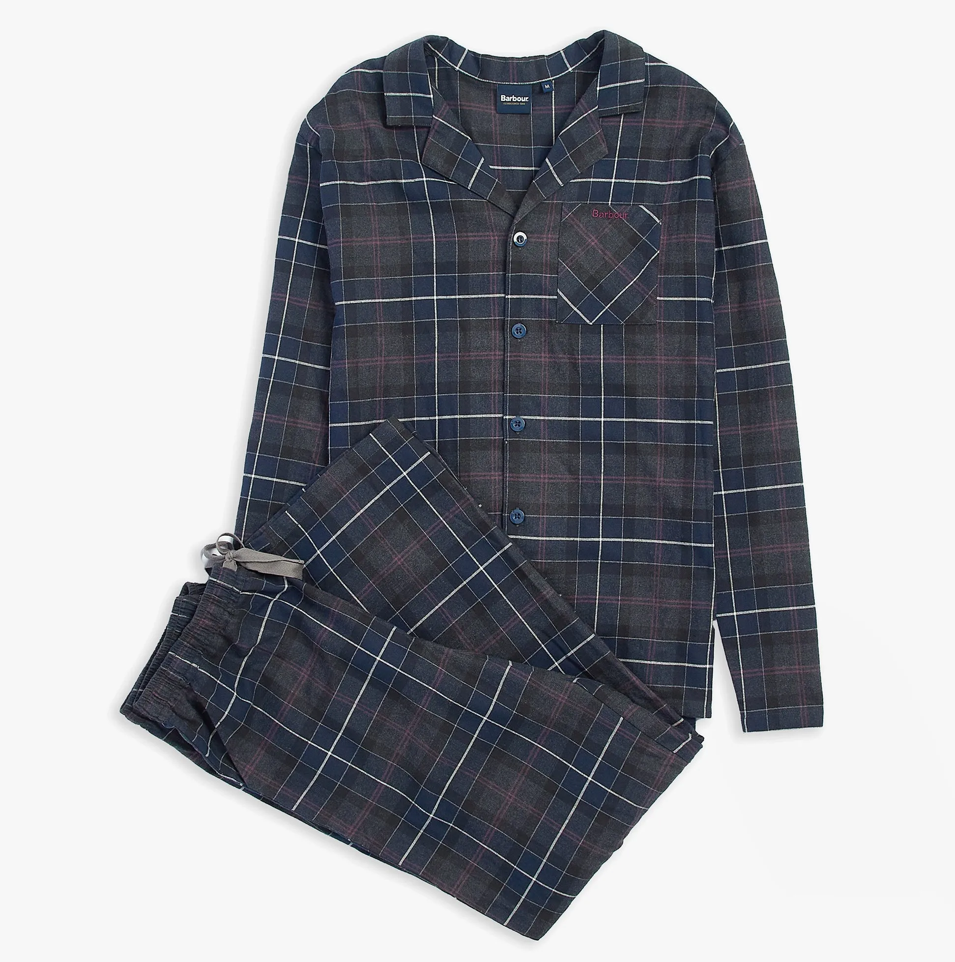 LAITH Mens Pyjama Set Black Slate Tartan sold by Shuperb product image thumbnail 2