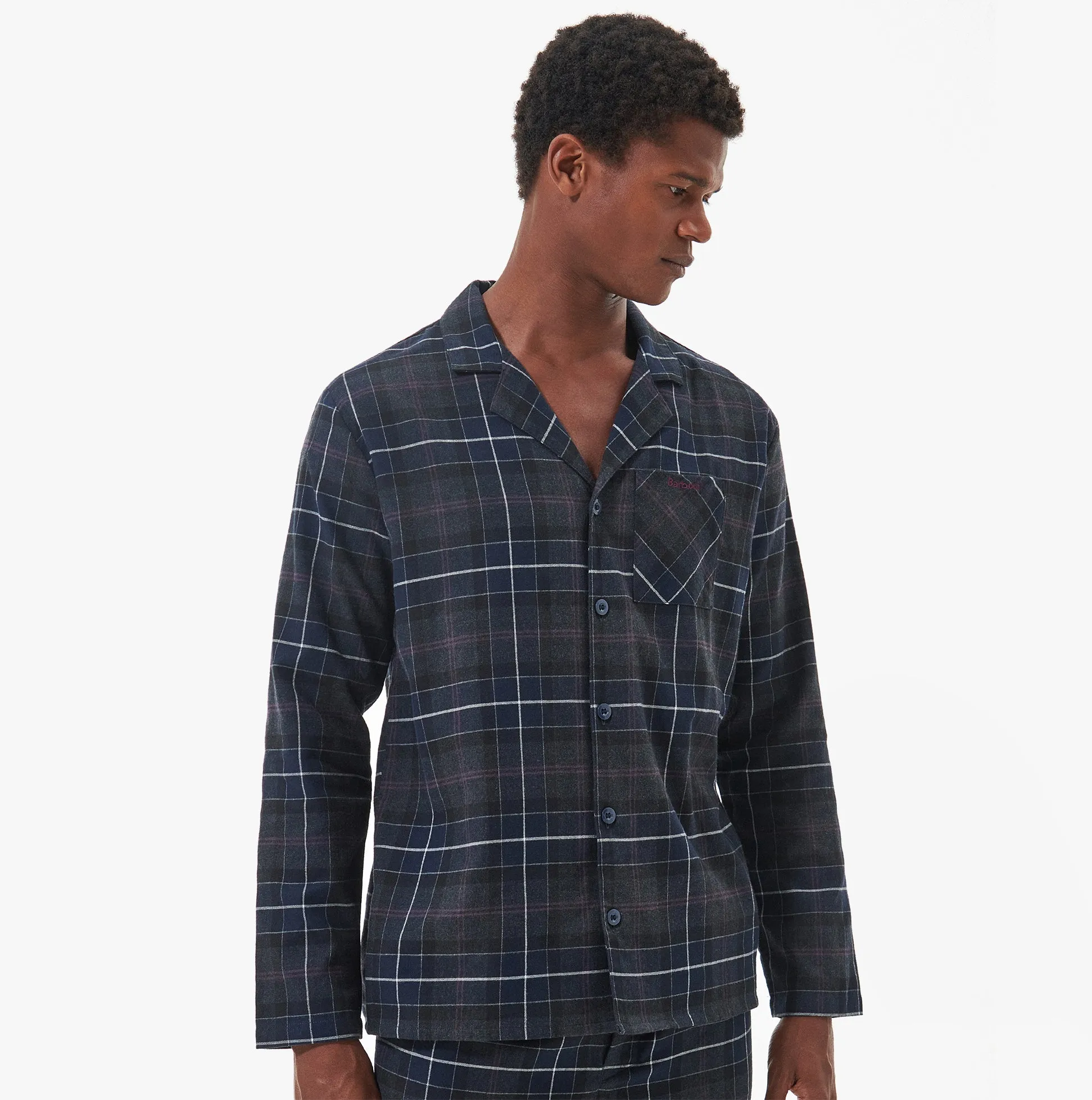 LAITH Mens Pyjama Set Black Slate Tartan sold by Shuperb product image thumbnail 4