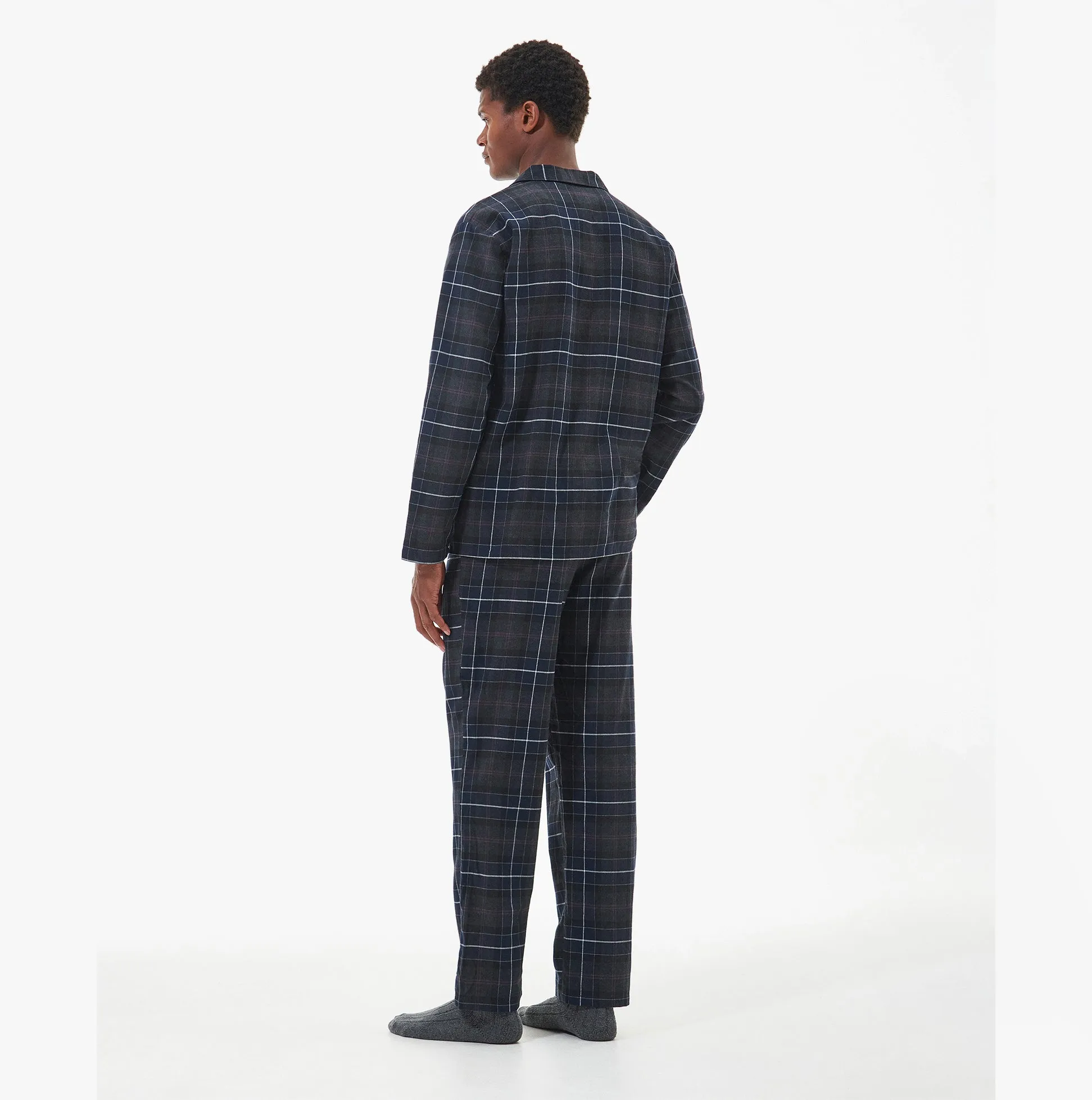 LAITH Mens Pyjama Set Black Slate Tartan sold by Shuperb product image thumbnail 3