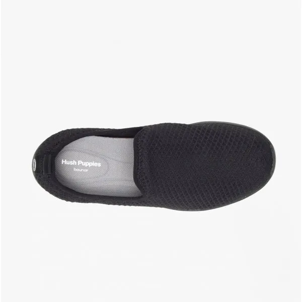 Hush Puppies GOOD Womens Recycled Mesh Slip-On Trainers Black sold by Shuperb product image thumbnail 4