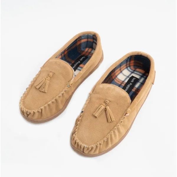 Hush Puppies LINUS Mens Suede Moccasins Tan sold by Shuperb product image thumbnail 2
