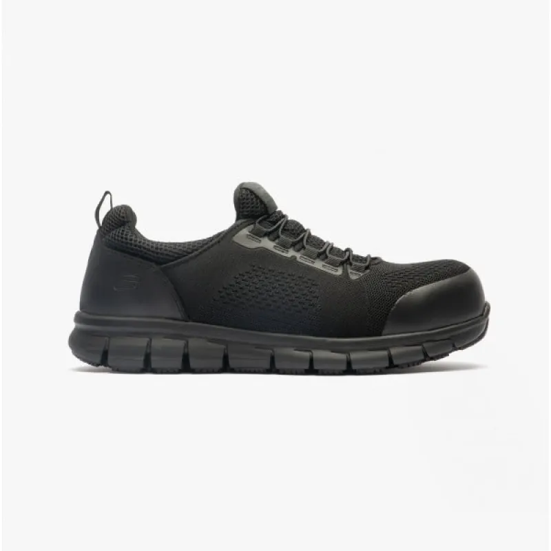 Skechers Work 200013EC SYNERGY - OMAT Mens Safety Trainers Black sold by Shuperb