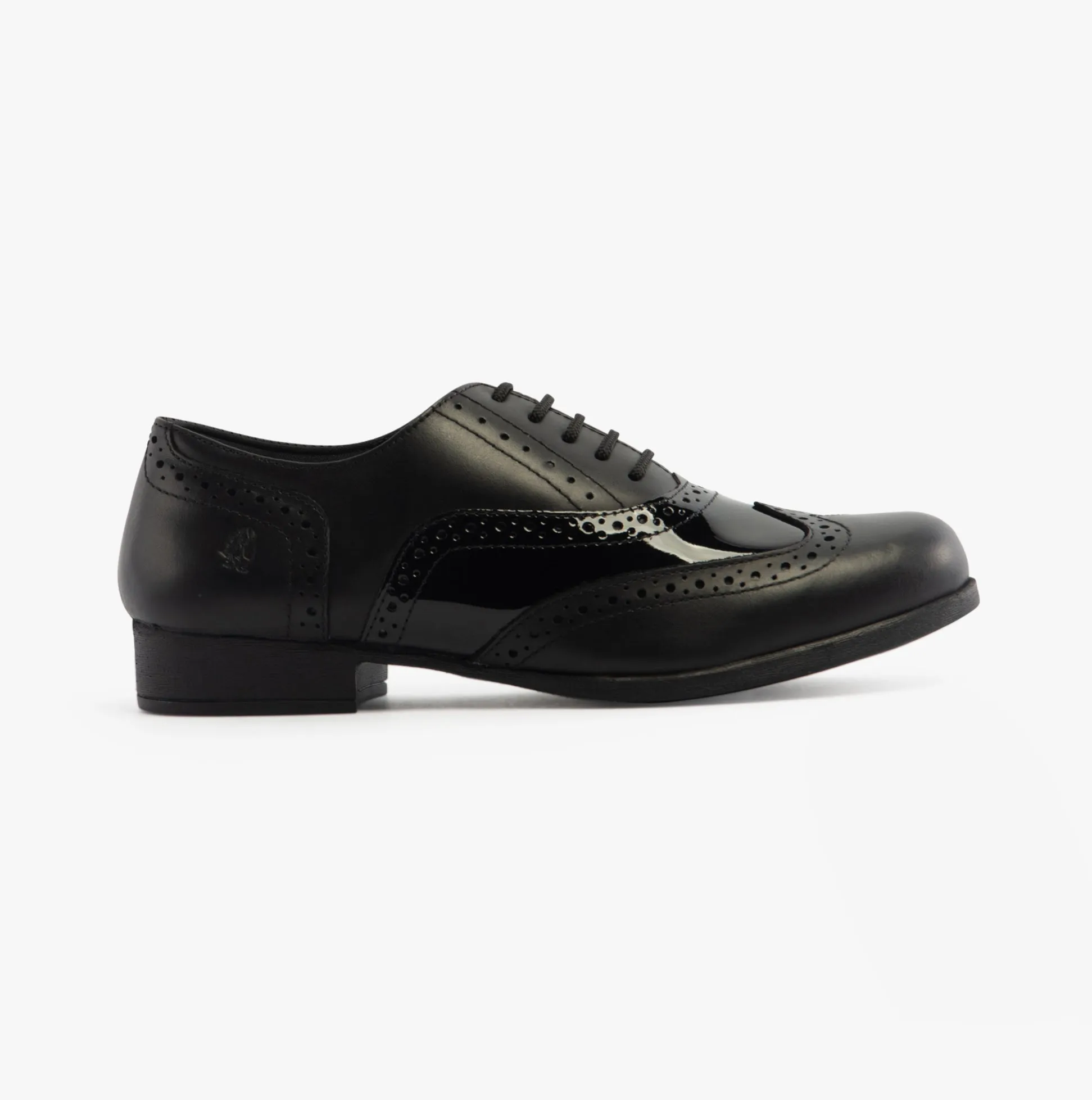 Hush Puppies KADA Girls Leather School Shoes Black sold by Shuperb