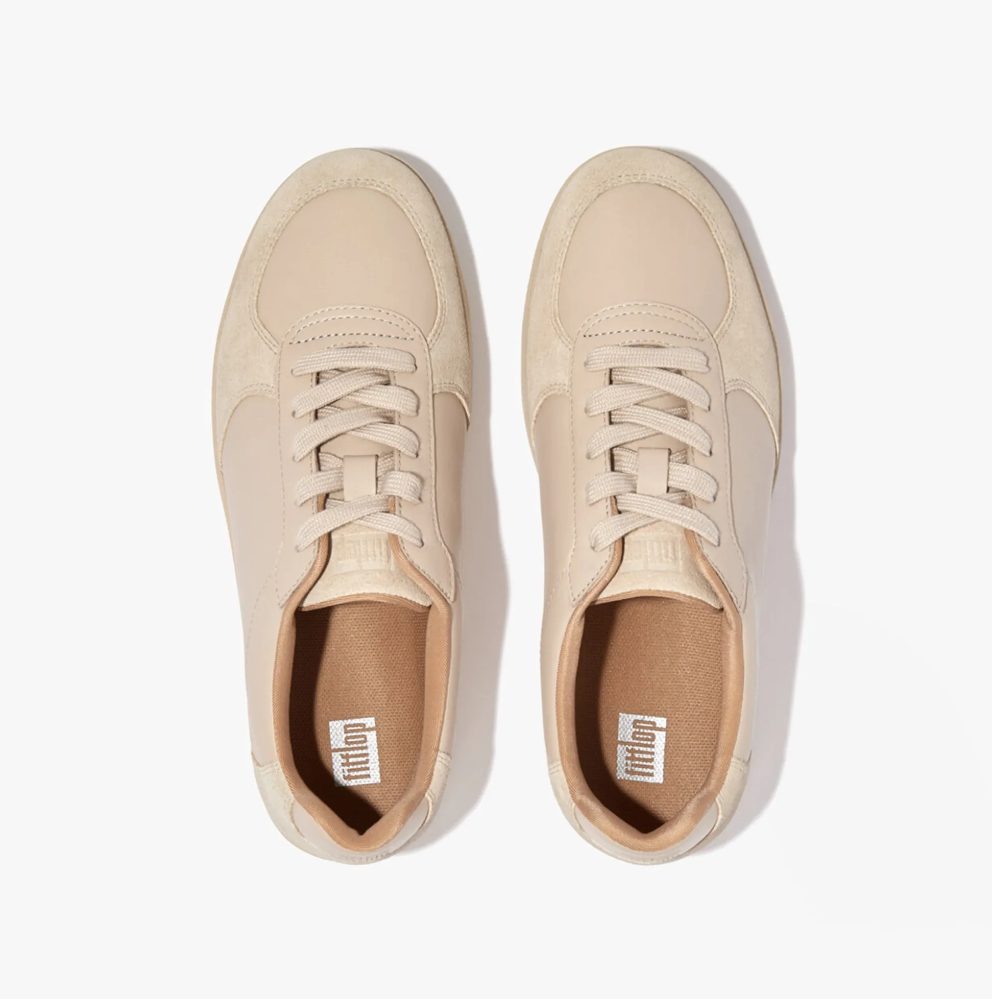 RALLY PANEL Ladies Leather Trainers Stone Beige sold by Shuperb product image thumbnail 3