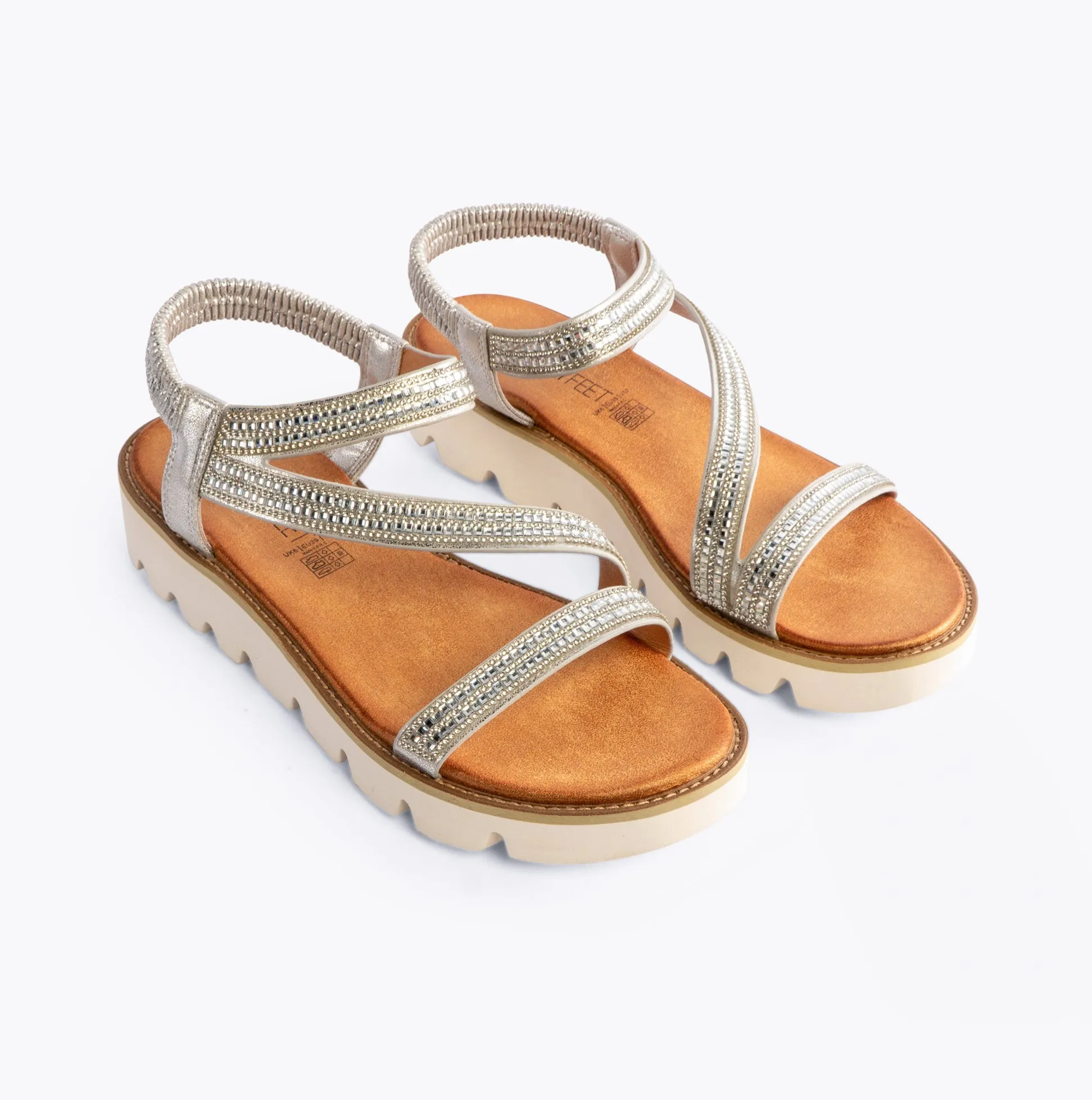 Heavenly Feet FRESCO Womens Sandals Silver sold by Shuperb product image thumbnail 4
