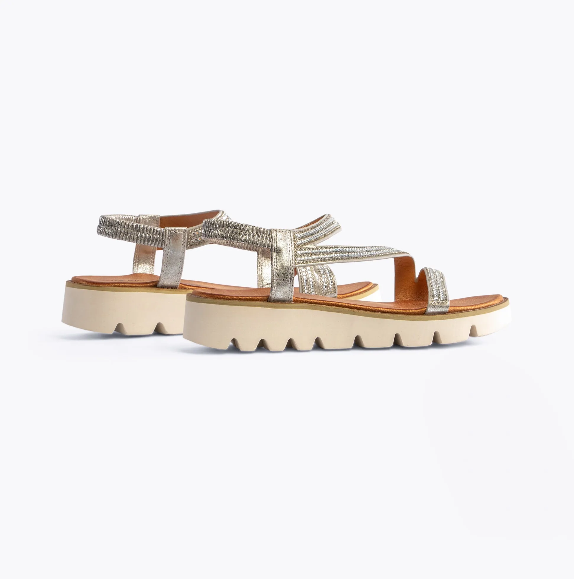 Heavenly Feet FRESCO Womens Sandals Silver sold by Shuperb product image thumbnail 3