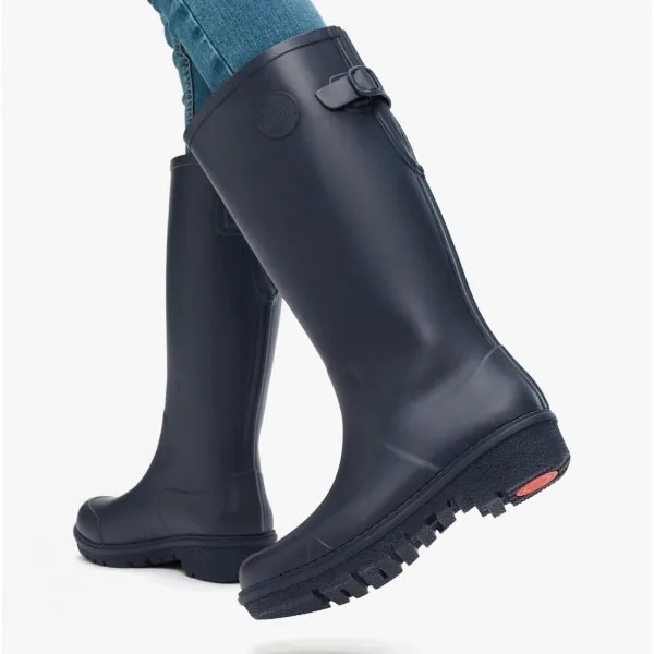 FitFlop WONDERWELLY TALL Womens Rubber Wellington Boots Midnight Navy sold by Shuperb product image thumbnail 3