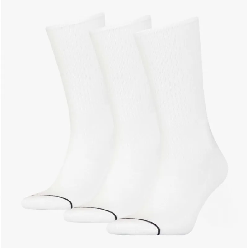 Calvin Klein 3 Pack Mens Crew Trainer Socks White sold by Shuperb