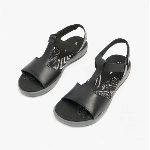 Hush Puppies SYLVIE Womens Leather Sandals Black sold by Shuperb product image thumbnail 3