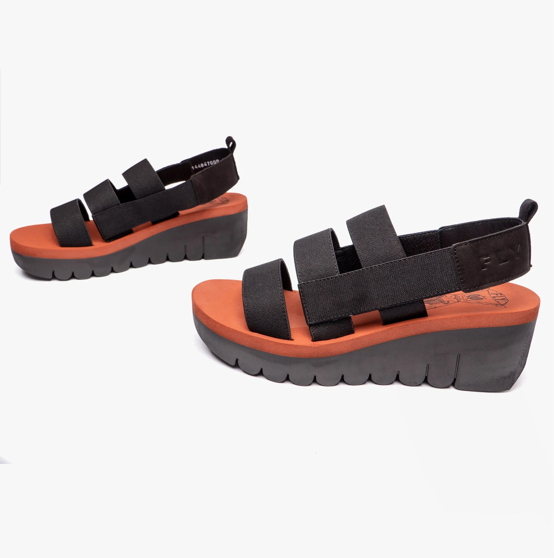 YERE847FLY Ladies Slingback Sandals Black sold by Shuperb product image thumbnail 4