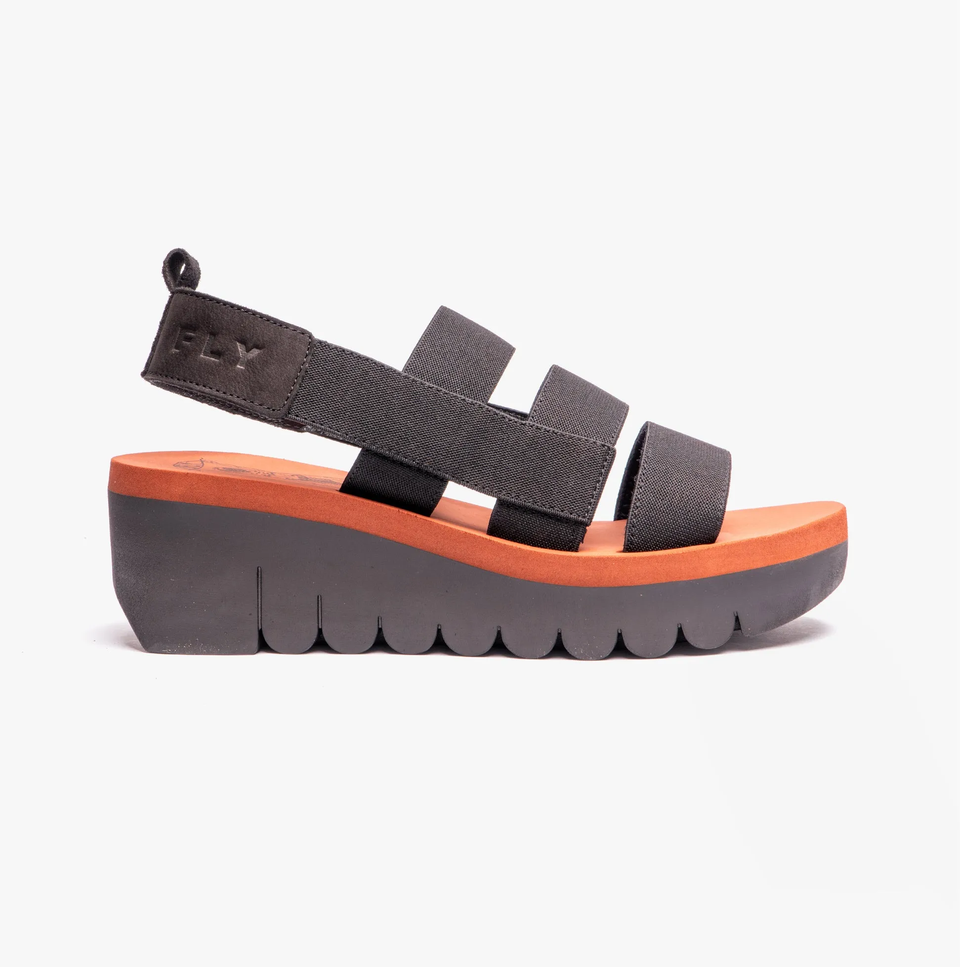 YERE847FLY Ladies Slingback Sandals Black sold by Shuperb product image thumbnail 2