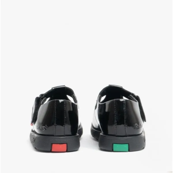 Kickers 115178 FRAGMA T-BAR Girls School Shoes Patent Black sold by Shuperb product image thumbnail 4